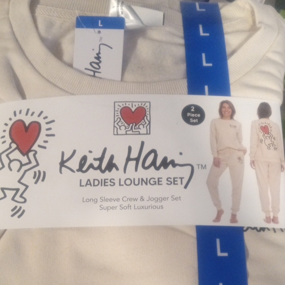 Keith Haring Ladies Lounge Set | NWT |  Cream